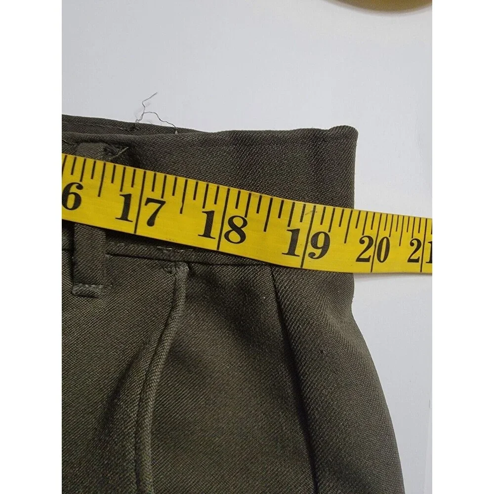 Vintage 80s Levi's Action Slacks Mens Pants W40 x I 32 Dk Green Talon Zipper USA